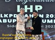 Prestasi Gemilang Raih Opini WTP Ke-6 BPK RI Beri Penghargaan Pada Bupati Fauzi