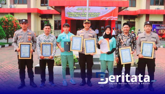 Kapolres Probolinggo Apresiasi Anggota dan Masyarakat Berprestasi dalam Apel Jam Pimpinan